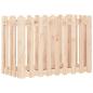 Preview: Hochbeet Lattenzaun-Design 100x50x70 cm Massivholz Kiefer