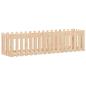 Preview: Hochbeet Lattenzaun-Design 200x50x50 cm Massivholz Kiefer
