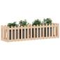 Preview: Hochbeet Lattenzaun-Design 200x50x50 cm Massivholz Kiefer