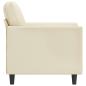 Preview: Sessel Creme 60 cm Kunstleder