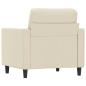 Preview: Sessel Creme 60 cm Kunstleder