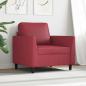 Preview: Sessel Weinrot 60 cm Kunstleder