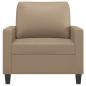 Preview: Sessel Cappuccino-Braun 60 cm Kunstleder