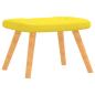 Preview: Relaxsessel mit Hocker Senfgelb Stoff
