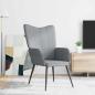 Preview: Relaxsessel Hellgrau Stoff