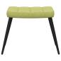 Preview: Relaxsessel mit Hocker Grün Stoff