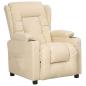 Preview: ARDEBO.de - Relaxsessel Creme Stoff