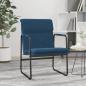 Preview: ARDEBO.de - Loungesessel Blau 55x64x80 cm Stoff