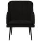 Preview: Sessel Schwarz 63x76x80 cm Samt