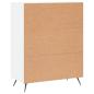 Preview: Kommode Weiß 69,5x34x90 cm Holzwerkstoff