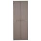 Preview: Gartenschrank Braun 65x45x172 cm PP Holz-Optik