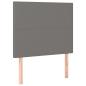 Preview: Boxspringbett mit Matratze Dunkelgrau 80x200 cm Stoff