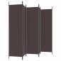 Preview: 6-tlg. Paravent Braun 300x200 cm Stoff
