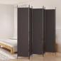 Preview: ARDEBO.de - 5-tlg. Paravent Braun 250x220 cm Stoff