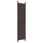 Preview: 5-tlg. Paravent Braun 250x220 cm Stoff