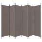 Preview: 6-tlg. Paravent Anthrazit 300x220 cm Stoff