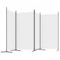 Preview: 4-tlg. Paravent Wei? 346x180 cm Stoff