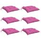 Preview: Stuhlkissen 6 Stk. Rosa 50x50x7 cm Oxford-Gewebe