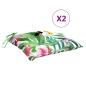 Preview: Sitzkissen 2 Stk. Mehrfarbig 40x40x7 cm Stoff