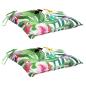 Preview: Sitzkissen 2 Stk. Mehrfarbig 40x40x7 cm Stoff
