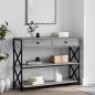 Preview: ARDEBO.de - Konsolentisch Grau Sonoma 100x28x75 cm Holzwerkstoff