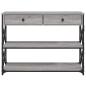 Preview: Konsolentisch Grau Sonoma 100x28x75 cm Holzwerkstoff