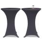 Preview: Stretch-Tischhussen 4 Stk. 70 cm Anthrazit