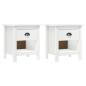 Preview: Nachttische 2 Stk. Hill 46x35x49,5 cm Massivholz Kiefer