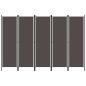 Preview: ARDEBO.de - 5-tlg. Raumteiler Anthrazit 250x180 cm