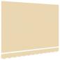 Preview: Ersatzstoff für Markise Creme 350x250 cm Polyester