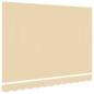 Preview: Ersatzstoff für Markise Creme 350x250 cm Polyester
