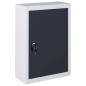 Preview: ARDEBO.de - Wand-Werkzeugschrank Industriedesign Metall Grau und Schwarz