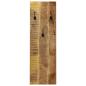 Preview: Wandgarderobe 2 Stk. Mangoholz Massiv 36x110x3 cm