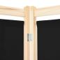 Preview: 4-teiliger Raumteiler Schwarz 160 x 170 x 4 cm Stoff