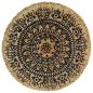 Preview: Tischsets 6 Stk. Dunkelblau 38 cm Rund Jute