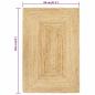 Preview: Teppich Handgefertigt Jute Natur 80x160 cm