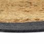 Preview: Tischsets 6 Stk. Natur und Anthrazit 38 cm Jute und Baumwolle