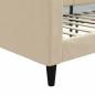 Preview: Tagesbett Creme 80x200 cm Stoff