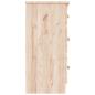 Preview: Kommode ALTA 112x35x73 cm Massivholz Kiefer