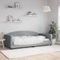 Preview: ARDEBO.de - Tagesbett Hellgrau 100x200 cm Stoff