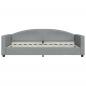 Preview: Tagesbett Hellgrau 100x200 cm Stoff