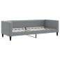 Preview: Tagesbett Hellgrau 80x200 cm Stoff