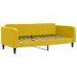 Preview: Tagesbett Gelb 100x200 cm Samt