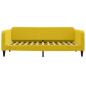Preview: Tagesbett Gelb 100x200 cm Samt