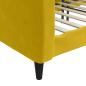Preview: Tagesbett Gelb 100x200 cm Samt