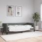 Preview: ARDEBO.de - Tagesbett Dunkelgrau 90x200 cm Stoff