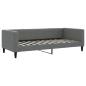Preview: Tagesbett Dunkelgrau 90x200 cm Stoff