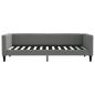 Preview: Tagesbett Dunkelgrau 90x200 cm Stoff
