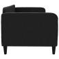 Preview: Tagesbett Schwarz 80x200 cm Stoff