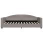 Preview: Tagesbett Taupe 90x200 cm Stoff